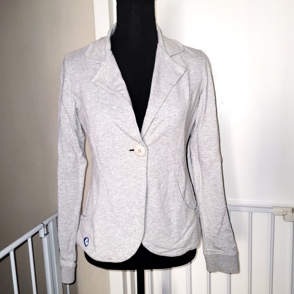 Very Simple I Love NY Embellished Sweatshirt Blazer - M - Picture 2 of 4